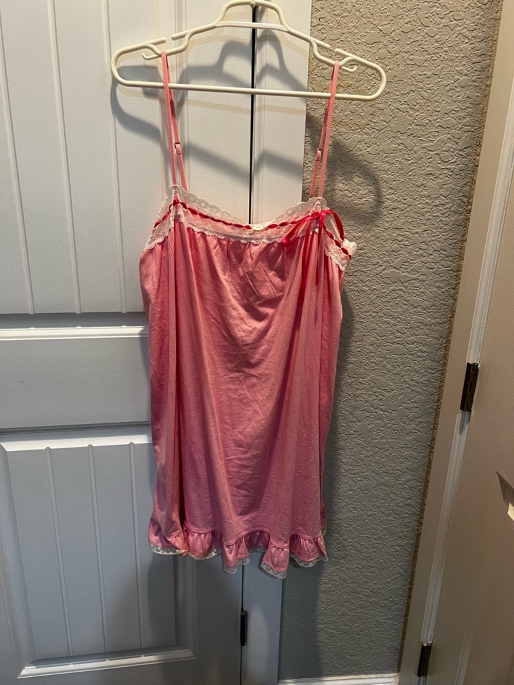Victoria's Secret Pink Lace-Trim Sleep Chemise